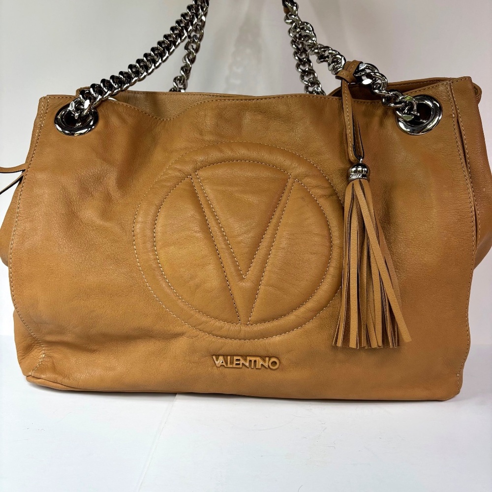 Valentino by Mario Valentino Shoulder Bag/Tote (Spa) w/Tassel